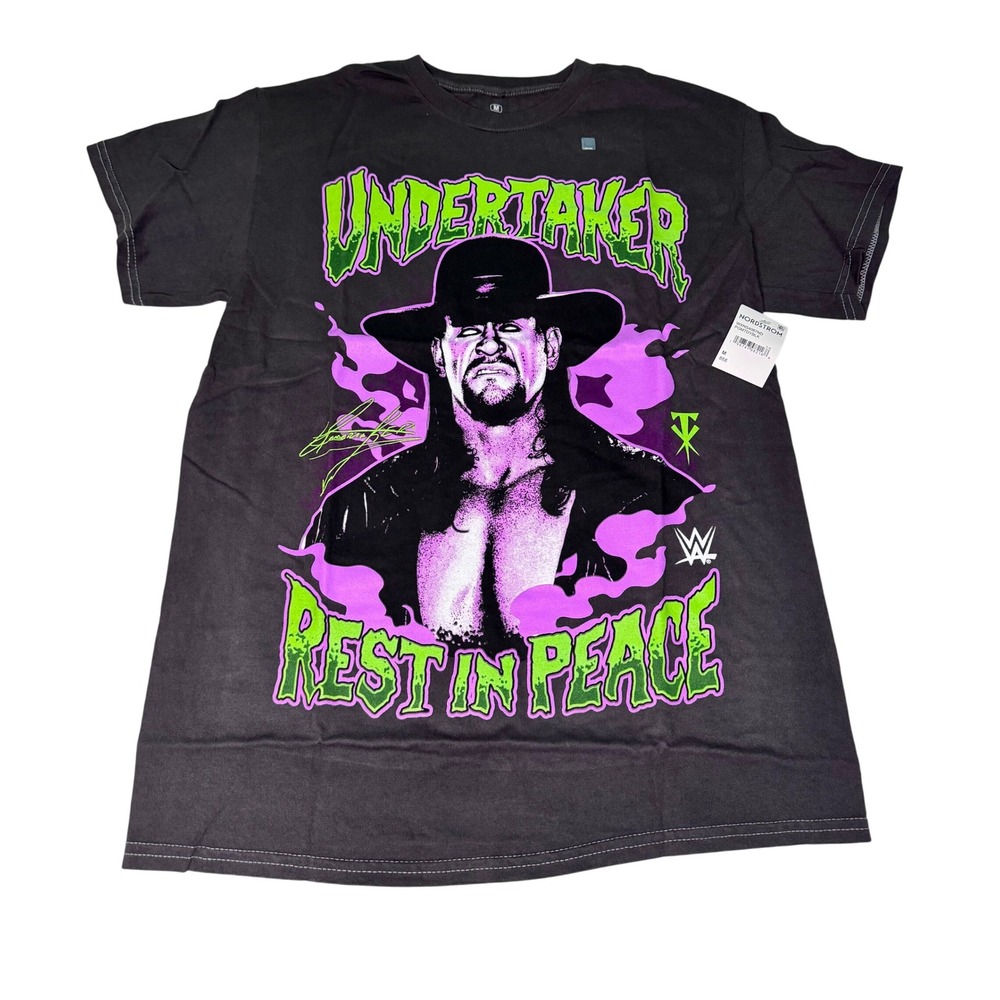 WWE Legends Undertaker T Shirt Black‎ Ripple Junction RIP Mens Medium NWT